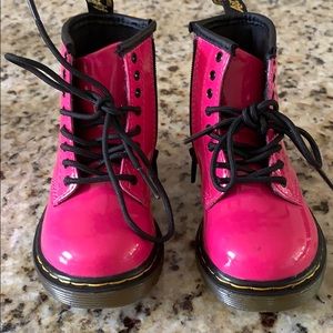 Pink patent leather Dr. Martens